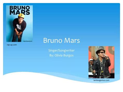 Bruno mars presentation .